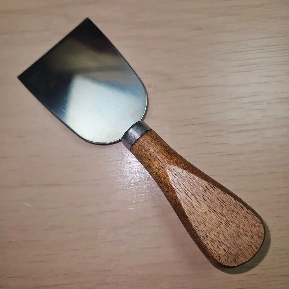 NEW 3 Piece Lot of Wood Handle Stainless Steel Cheese Spreaders Party Servers
